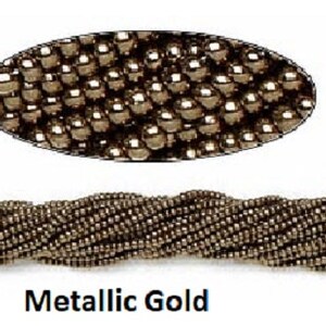 Czech 11/0 Opaque Metallic Gold Iris Seed Beads - Sold By 1 Hank