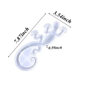 Gecko Mold - Resin/Epoxy/Clay Silicone Mold - 8 x 3- Sold per each - Mold Only