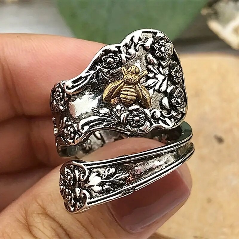 Bee Spoon Ring - Etsy