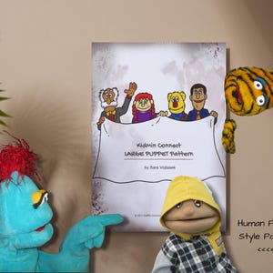 Puppet pattern professional stage puppet pattern download human puppet pattern monster puppet DOWNLOAD puppet sewing pattern