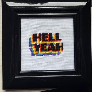 Hell Yeah Cross Stitch
