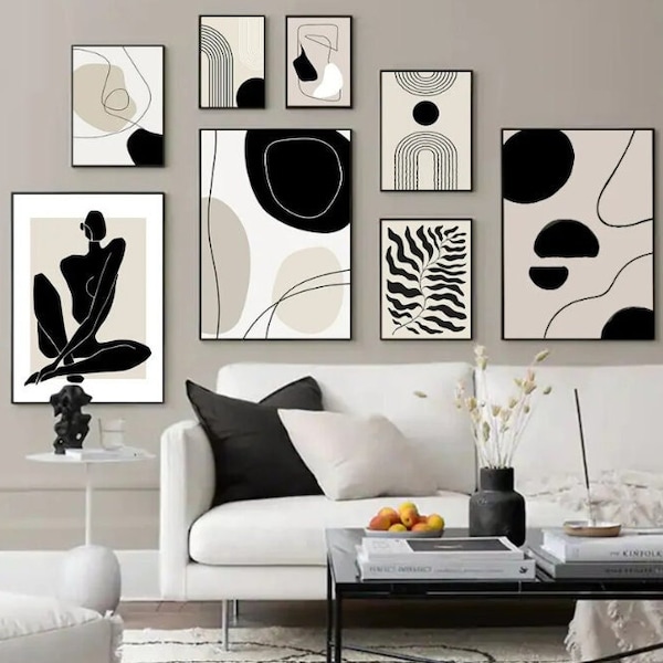 Lienzo de pared arte abstracto estilo bohemio - Pósters - Decoración del hogar - Regalos
