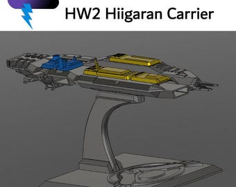 Homeworld 2 Hiigaran Carrier model (removable modules)