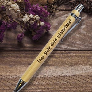 Personalized ballpoint pen, ballpoint pen with engraving
