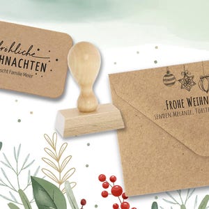 Weihnachtsstempel Holzstempel für die Weihnachtspost dekorative Weihnachtspost