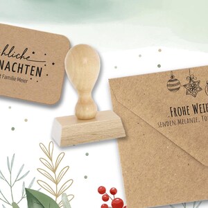 Weihnachtsstempel Holzstempel für die Weihnachtspost dekorative Weihnachtspost
