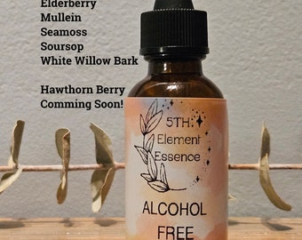 Herbal Extracts Alcohol Free Family Friendly Burdock Root Elderberry Mullein Soursop White Willow Bark