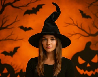 Chapeau de sorcière Ren Faire, chapeau médiéval torsadé, chapeau d'Halloween gothique, chapeau de costume de vampire Renaissance, chapeau fantaisie vintage pour cosplays