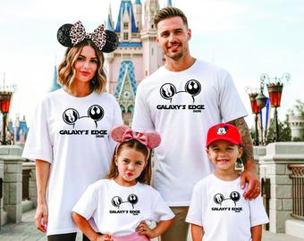 2026 Star Wars Galaxy's Edge Matching T-shirts, Disneyland / Disneyworld / Disneyland Paris Family Holiday / Vacation in various colours.