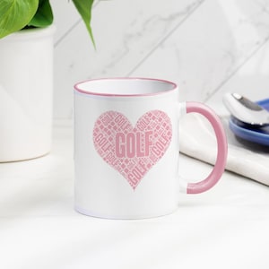 Love Golf Novelty Mug | Novelty Golf Mug | Coffee Mug | Choice of colours | Gifts Under 10 | Perfect Golf Gift | Golf for the Ladies