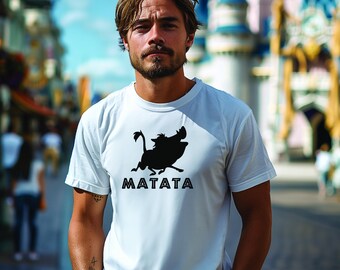 Disney Lion King 'Matata' T-shirt - ideal for your Disney 2026 trip, available in various colours.