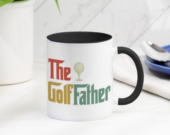 The Golf Father Golf Mug | Funny Novelty Golf Mug | Coffee Mug | Choice of colours | Gifts Under 10 | Perfect Golf Gift
