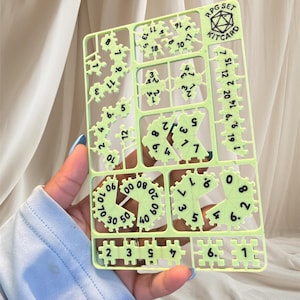 3D Gedruckt Bauen Sie Ihre Eigene Würfel Kitcard Geschenk Dungeons and Dragons Dungeon Master Polyedrischen Würfel Stocking Stuffer 7 Set Full Set