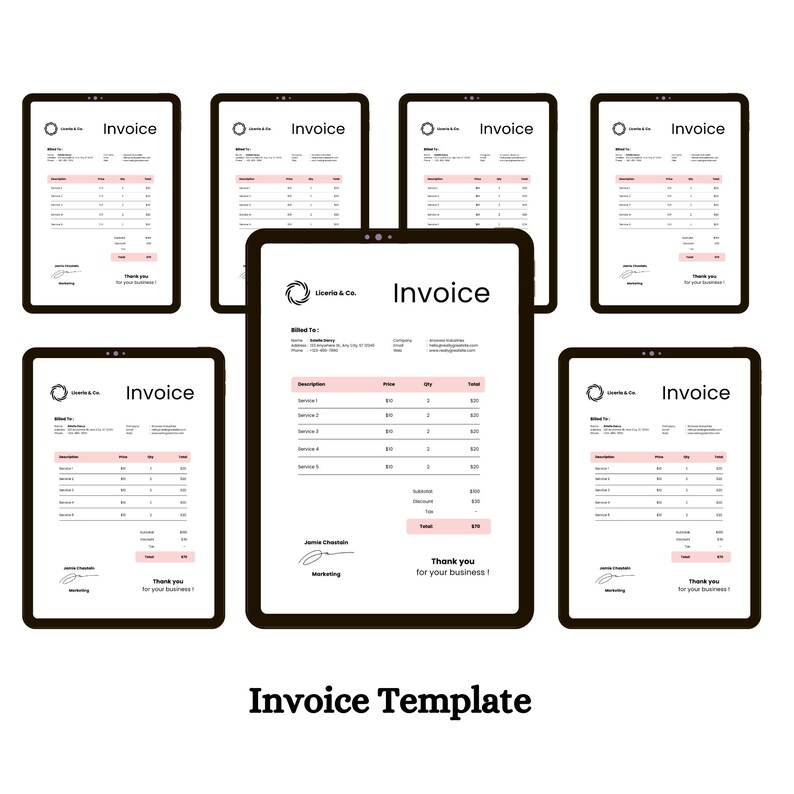 Efficient Invoice Template: Maintain Financial Records With Editable ...