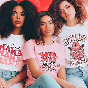 Cow Print Love Valentine&#39;s Day T-Shirt