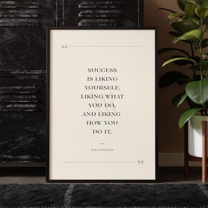 Maya Angelou Success Quote Art - Print, Frame, Canvas or Digital File