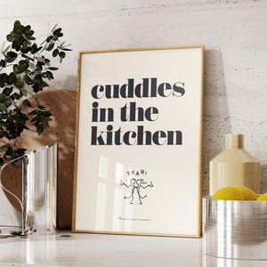 Cuddles in the Kitchen, Arctic Monkeys Lyrics Wall Art - Print, Frame, Canvas or File