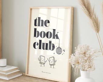 Book Club, Reading Room Wall Art - Print, Frame, Canvas or File