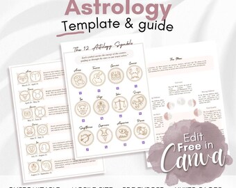 Editable Astrology Templates