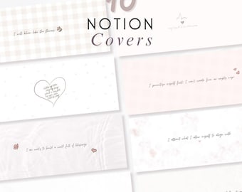 Notion Covers Set (Cohesive & Inspirational): Instant Download