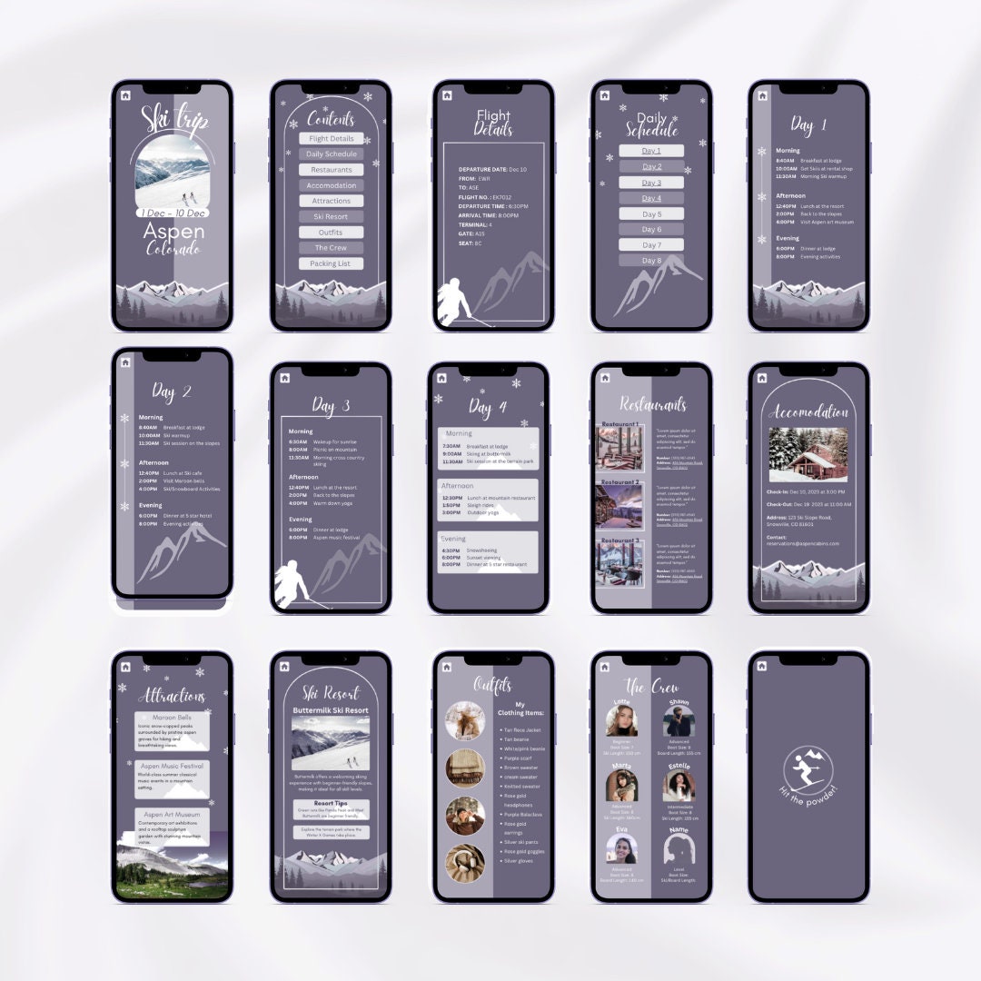 Ski Trip Itinerary Template Trip Itinerary Travel Itinerary Ski Trip Itinerary Template Trip Itinerary Travel Itinerary