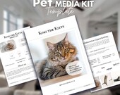 Pet Influencer Media Kit Canva Template | Instagram Pets (Digital Download)