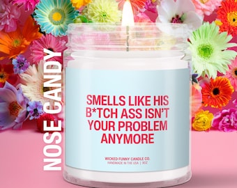 Funny Breakup Candle Divorce Gift for Best Friend Cheer Up Gift Breakup Care Package Narcissist Recovery Candle Self Love Gift for Her