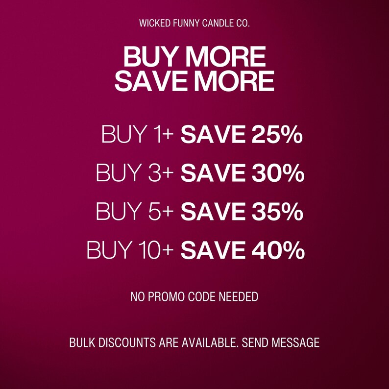 a pink background with the words buy more save more