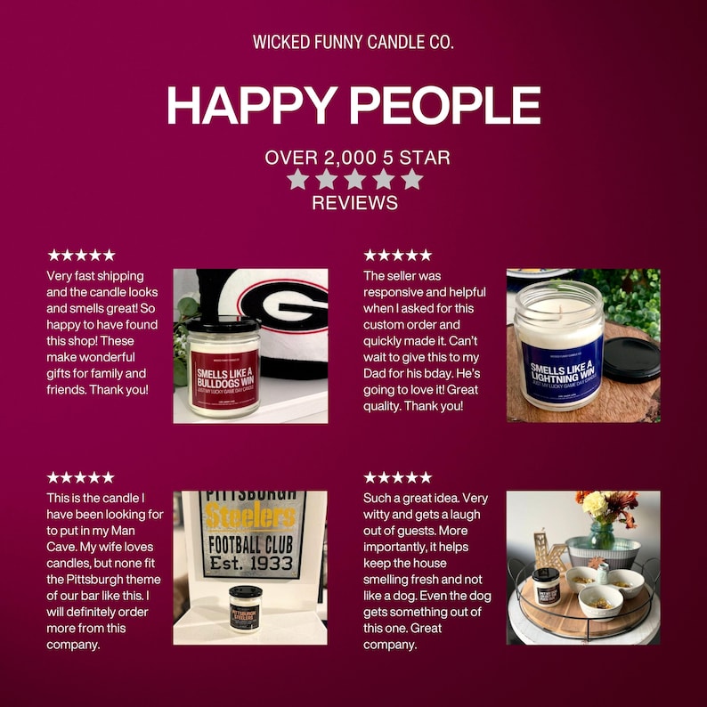 happy people over 2, 000 star review