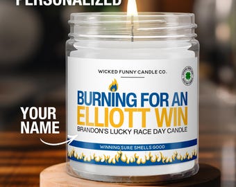 Personalized Chase Elliott NASCAR Gift Burning for a Chase Elliott Win Candle NASCAR Gift for Chase Elliott Fan Funny Nascar Fan Gift