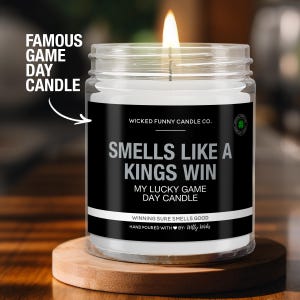 Smells Like an Kings Win Candle | Los Angeles Kings Hockey Candle | Game Day Decor | Funny Kings Fan Gift | Lucky Kings Candle