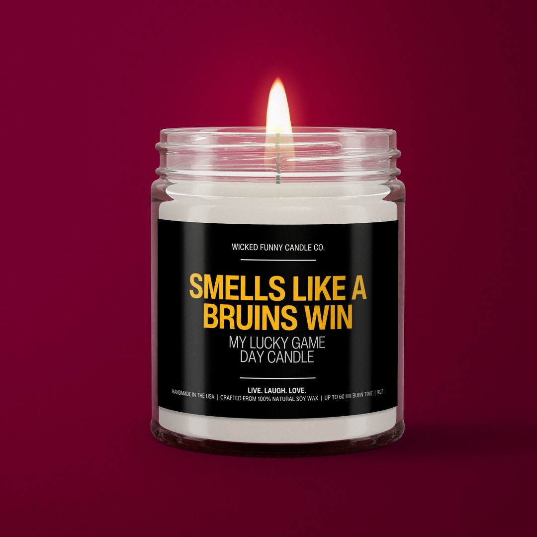 Smells Like a Bruins Win Candle Boston Bruins Hockey Candle Game Day ...