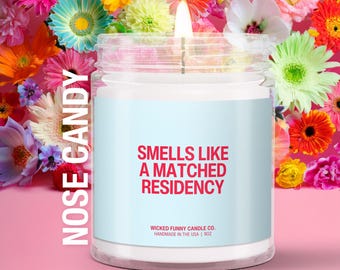 PhD Graduation Candle: Funny Doctor Graduation Gift for Her or Him, College Graduate Candle, Unique PhD Student or Dissertation Defense