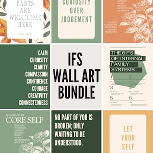 7-delat väggdekorationspaket med interna familjesystem