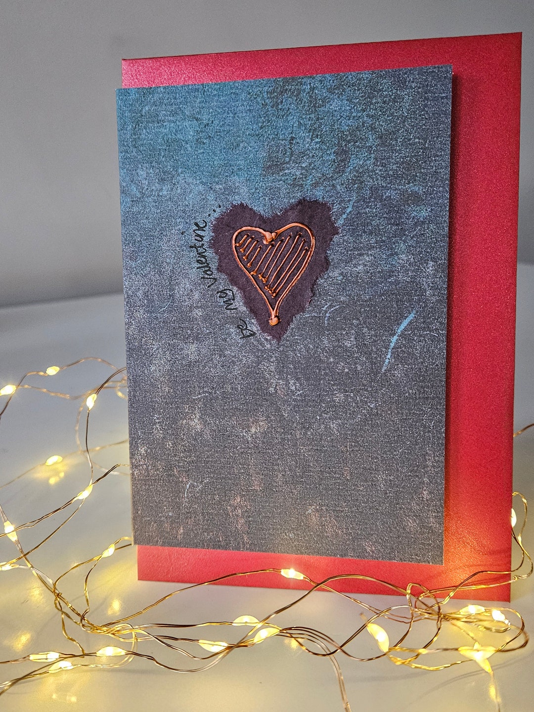 Handmade Valentine's Card, Individually Made. Be My Valentine. - Etsy UK