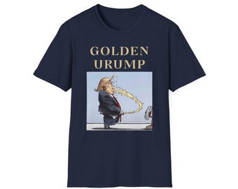 Golden Urumpp T-Shirt | Political Satire Illustration of Donald Trump