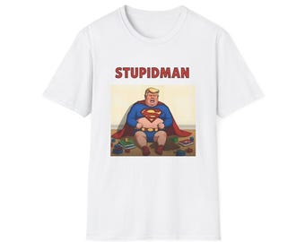 Stupidman Superman Parody T-Shirt | Political Satire Tee of Donald Trump