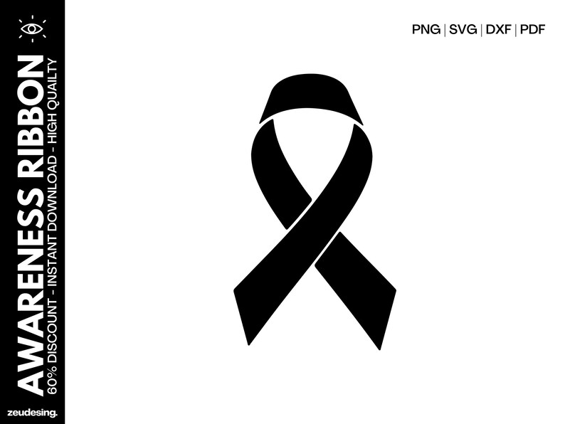 Awareness Ribbon Svg, Ribbon SVG, Awareness SVG, Cancer Ribbon SVG, Svg ...