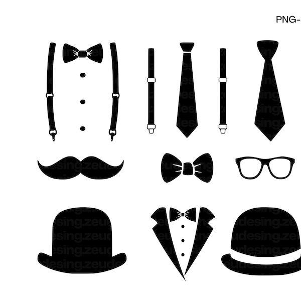 Tuxedo Bow Black Suit Svg, Tuxedo Svg, Bow Tie Svg, Cut Files for Cricut, Digital Download,PNG/SVG