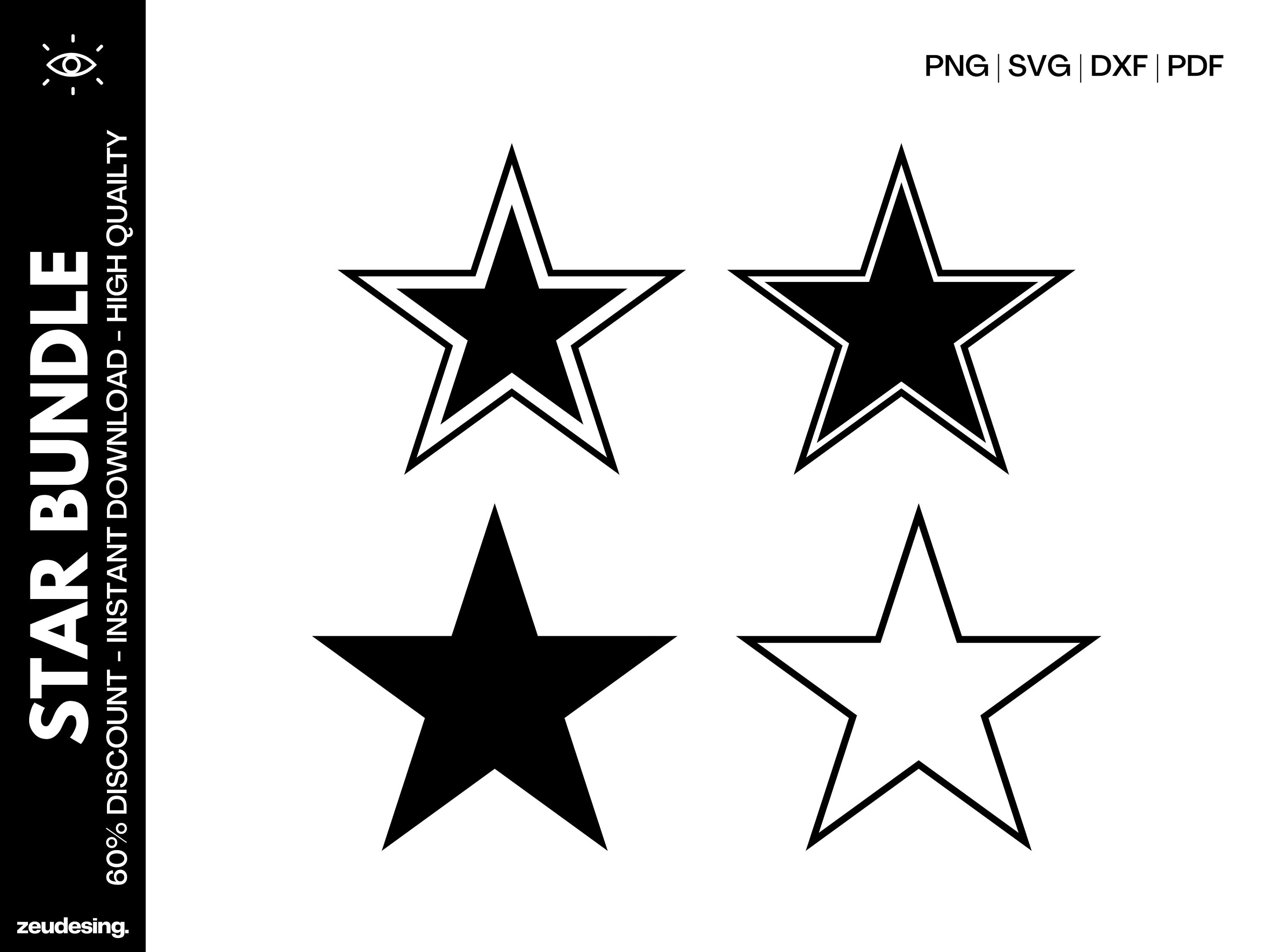 Cowboy Star, Star Svg, Star Outline Design, Double Star Png, Star Svg