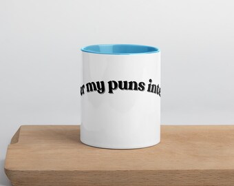 I prefer my puns intended Mug, funny gift, funny mug, funny mugs, mug, coffee cup, funny gifts, gift for her, christmas gift, birthday gift