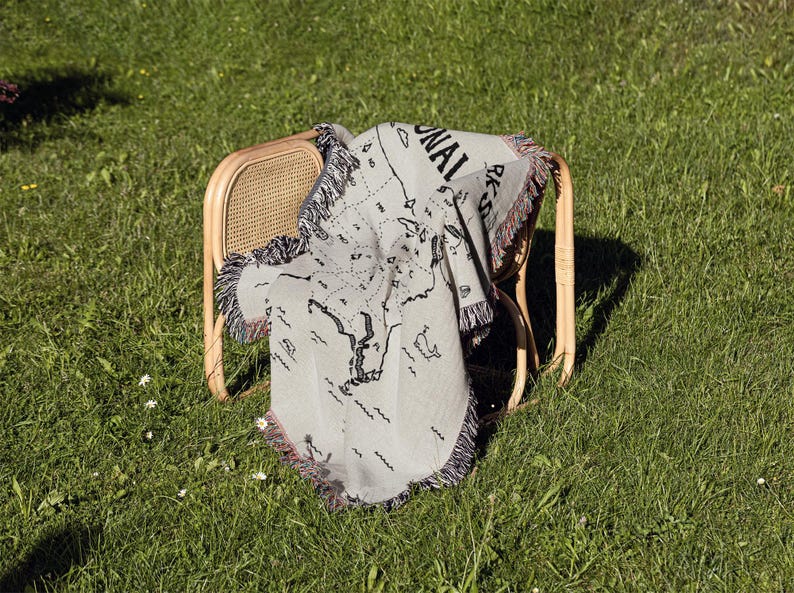 National Parks Woven Tapestry Blanket