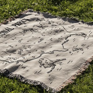 National Parks Woven Tapestry Blanket