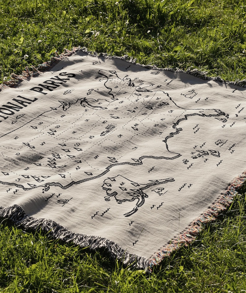 National Parks Woven Tapestry Blanket
