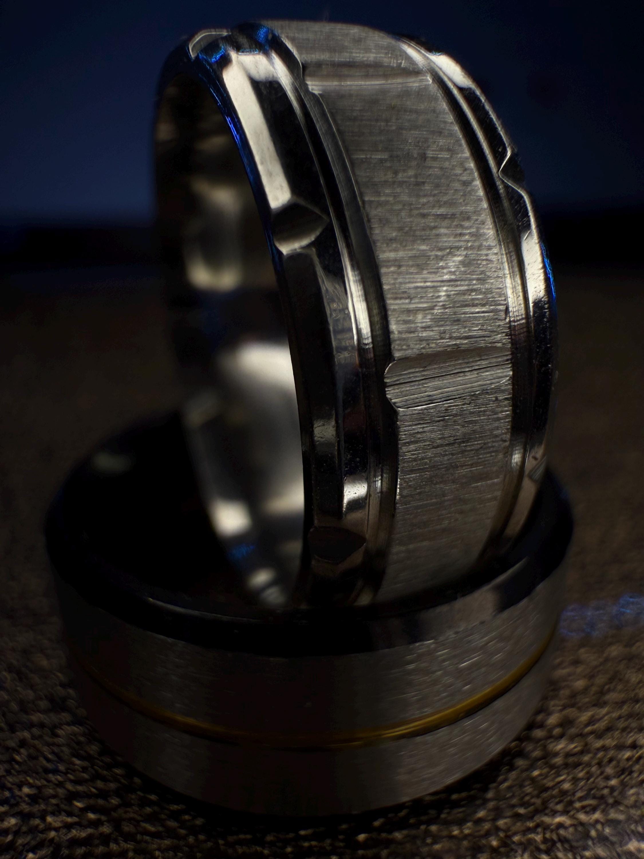 Gray Tungsten Ring, Mens Rings - Etsy