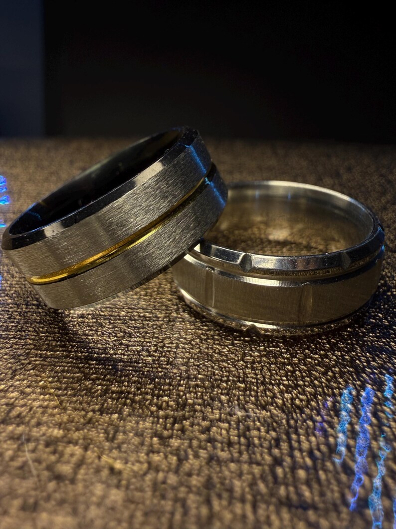 Gray Tungsten Ring, Mens Rings - Etsy