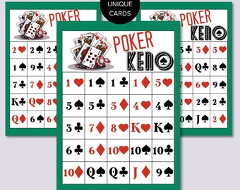 Printable Poker Keno Cards PO KE NO - Il 340x270.5632089324 Jtyp 
