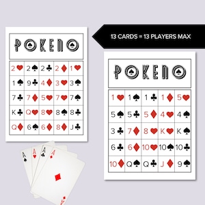 Printable Poker Keno Cards PO KE NO - Il 300x300.5632080930 Pw12 