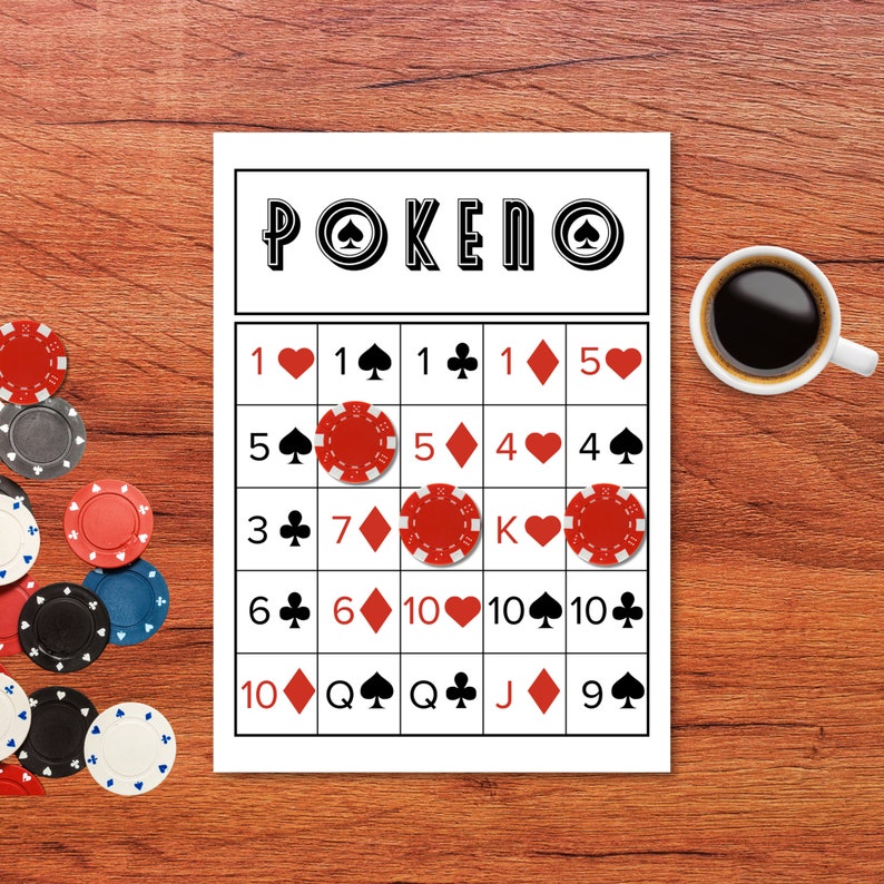 Printable Poker Keno Cards PO KE NO - Il 794xN.5680150167 Nho8 