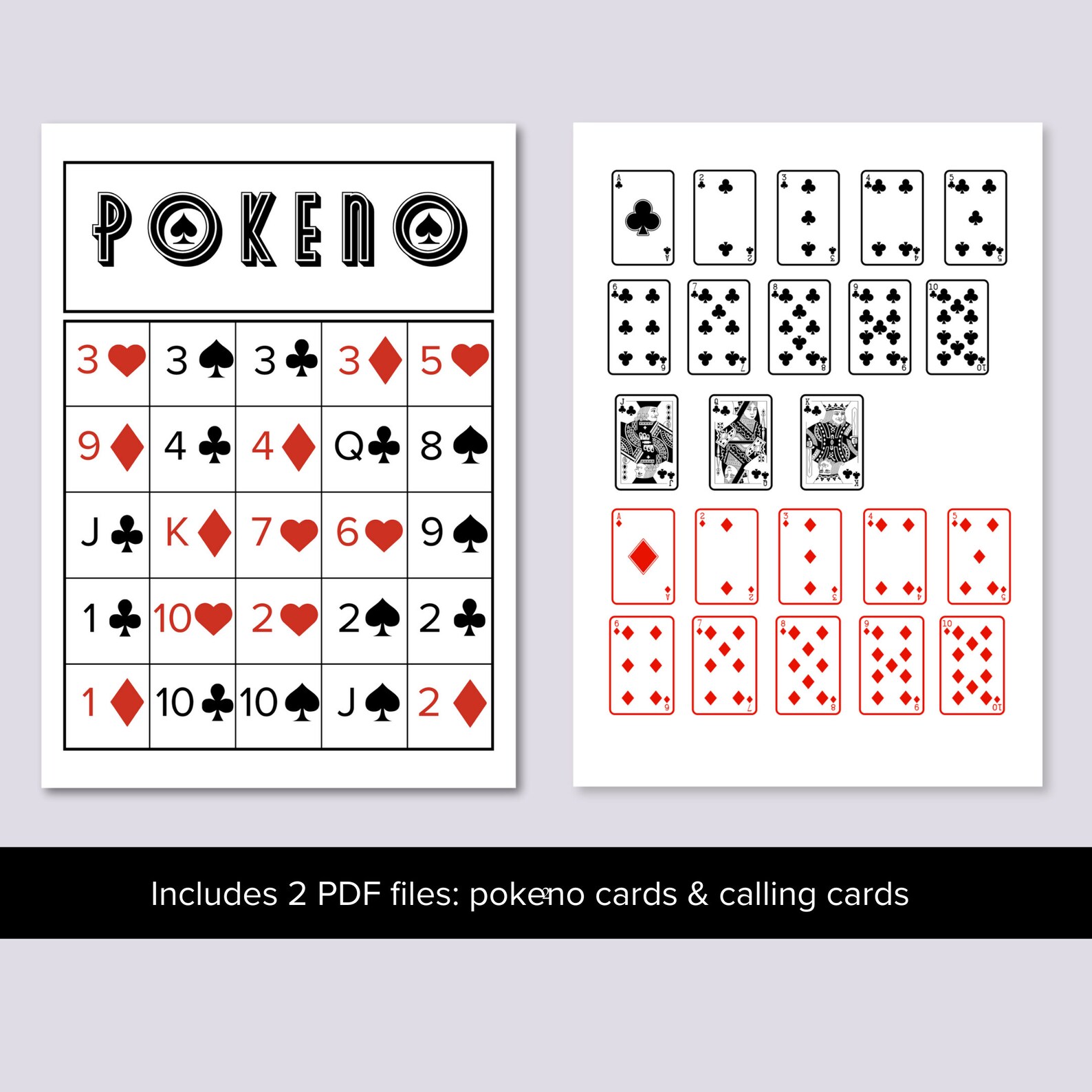 Printable Poker Keno Cards PO KE NO - Il 1588xN.5632080920 Hg2s 